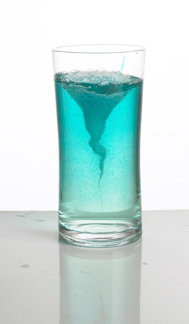 Vortex in glass of water