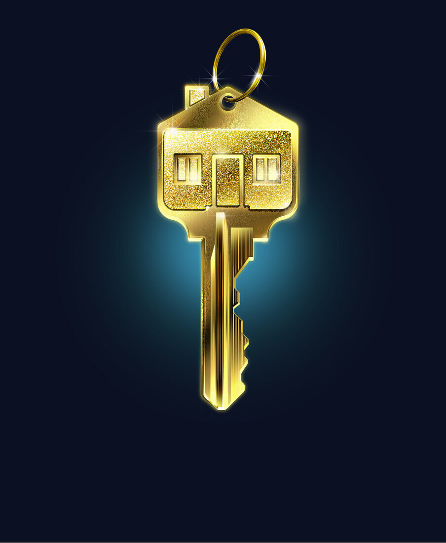 House key, illustration