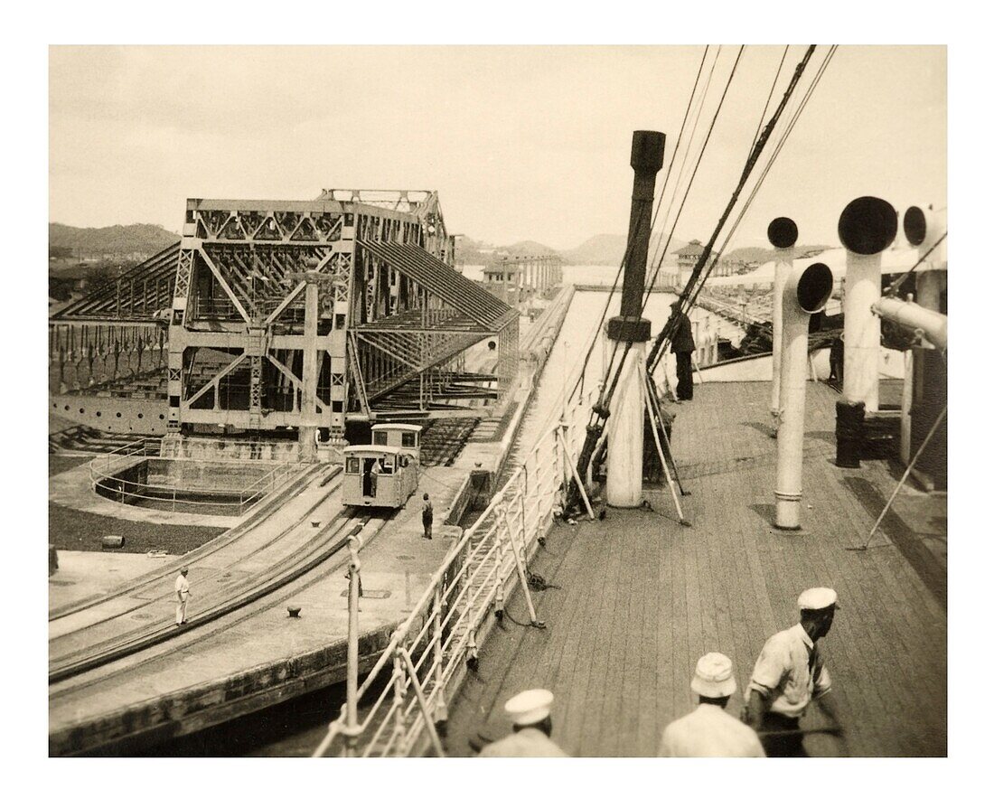Panama canal Pedro Miguel lock c.1930s