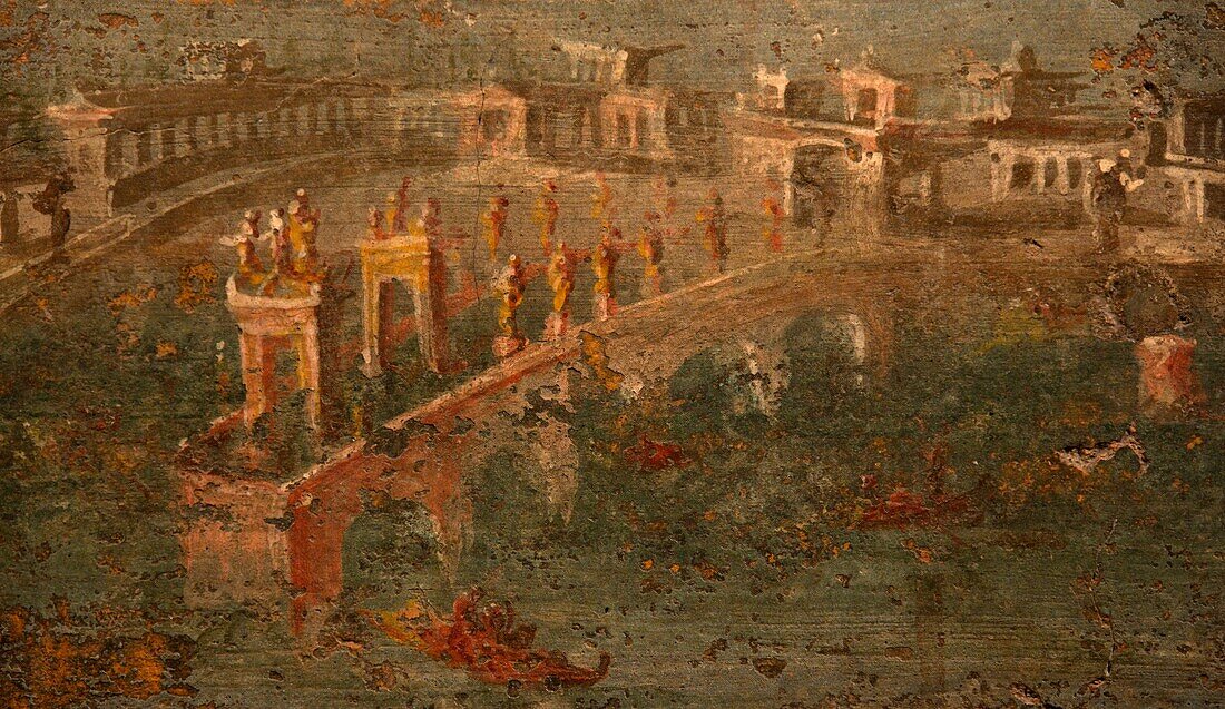 Architectural fresco, Pompeii.