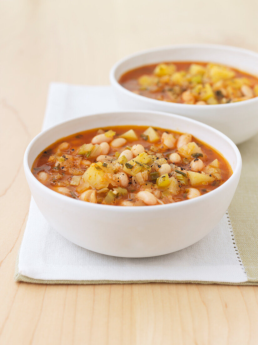Bean and rosemary soup