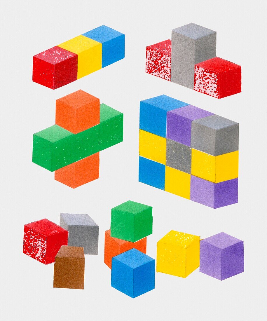 Building blocks, illustration