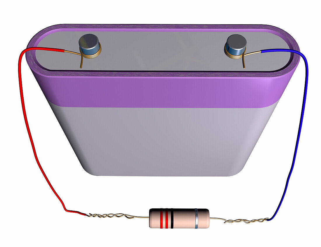 Resistor circuit, illustration