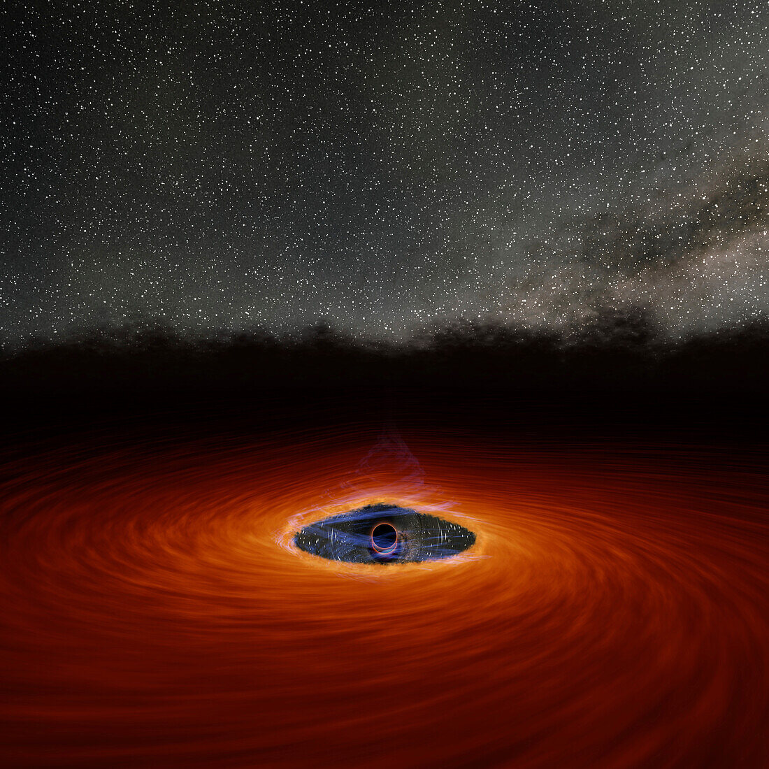 Black hole, illustration