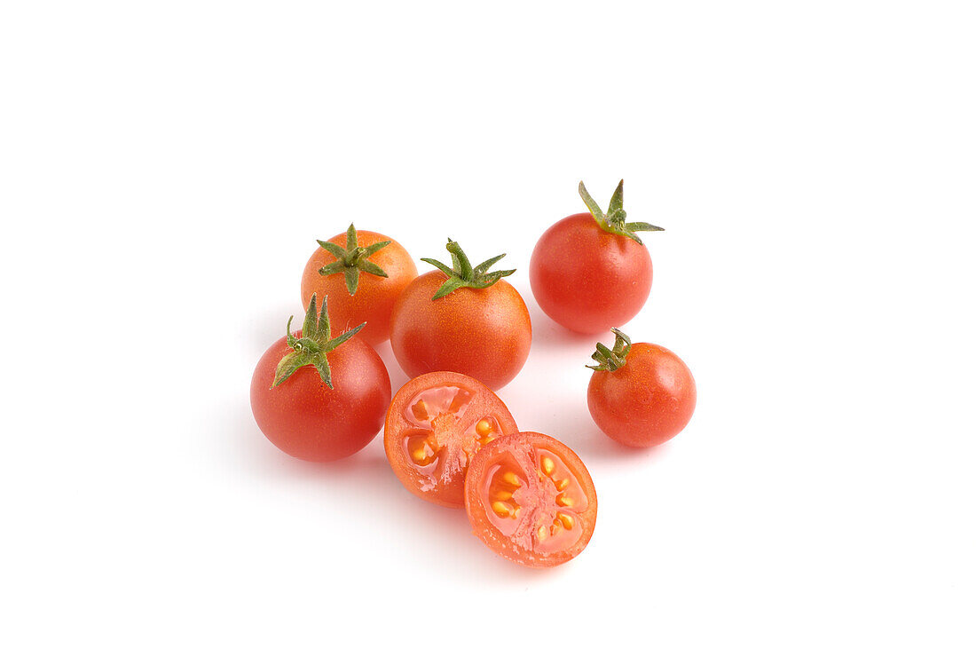 Whole and sliced 'Balconi Red' tomatoes