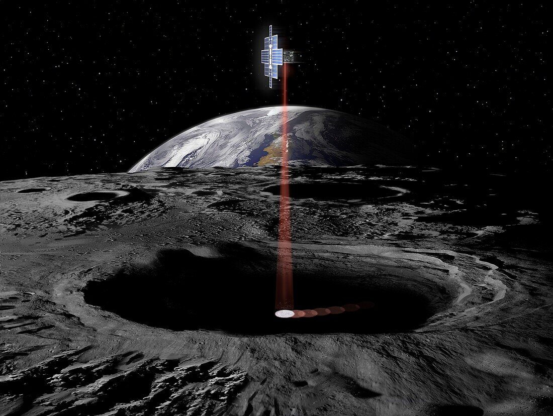 Lunar Flashlight spacecraft, conceptual illustration