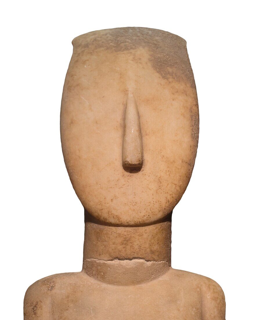 Early Cycladic marble figurine