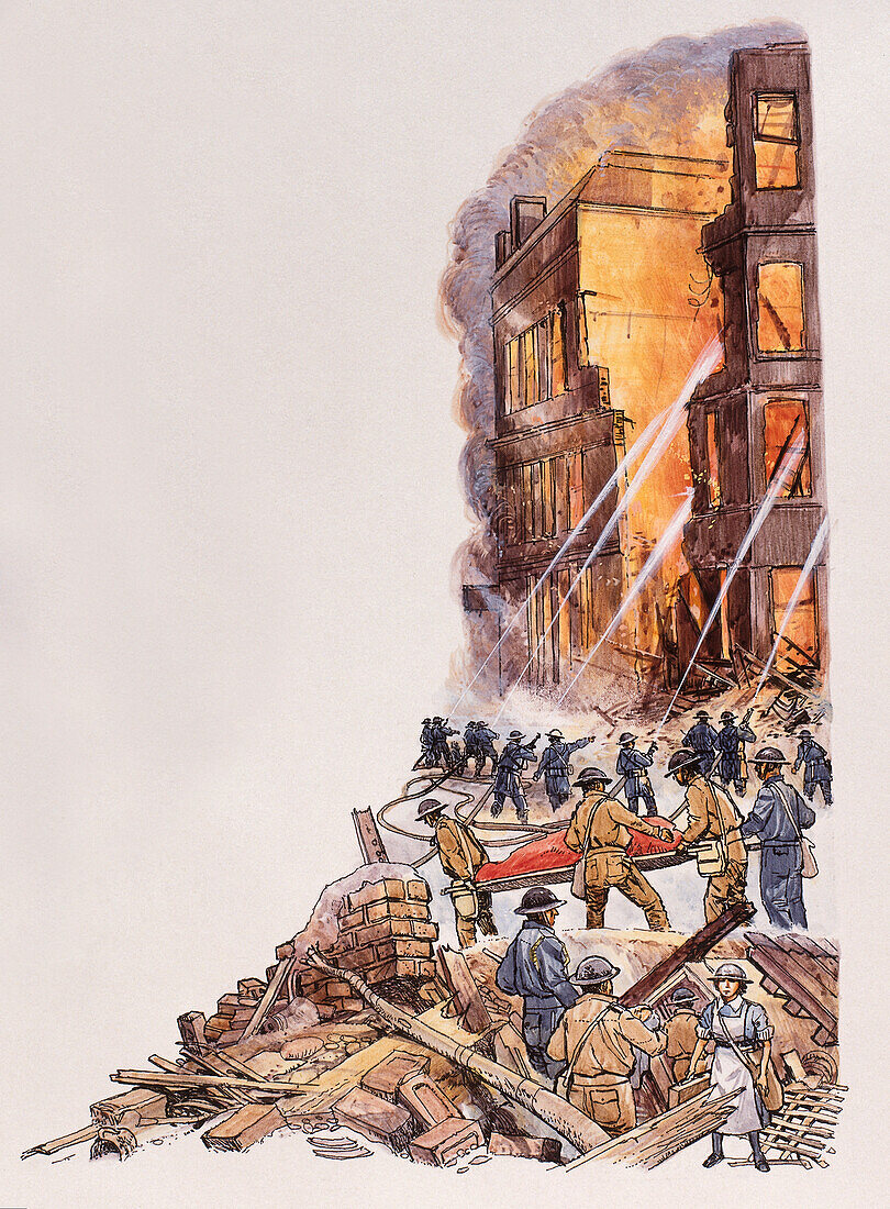 London Blitz, illustration