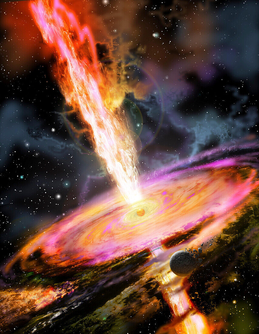 Black hole, illustration