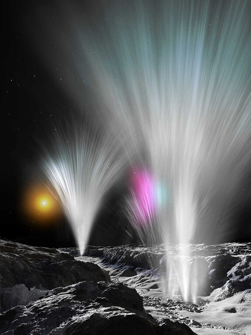 Fountains of Enceladus, illustration