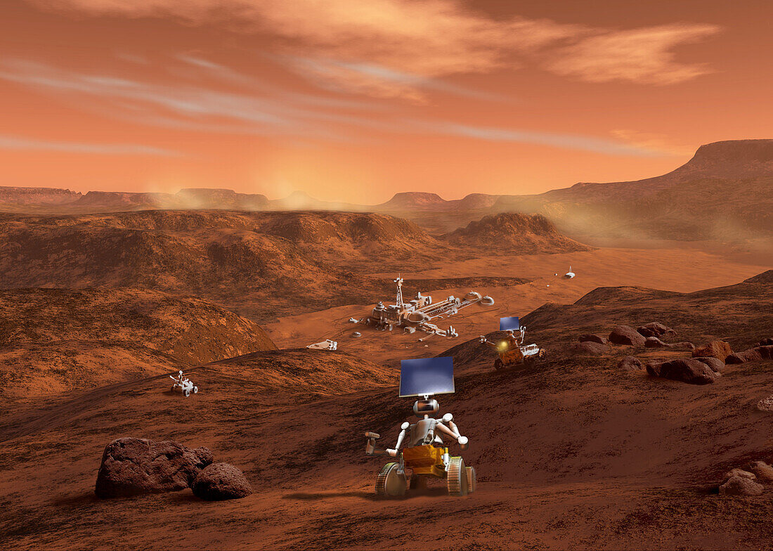 Mars rover mission proposed by Japan, illustration