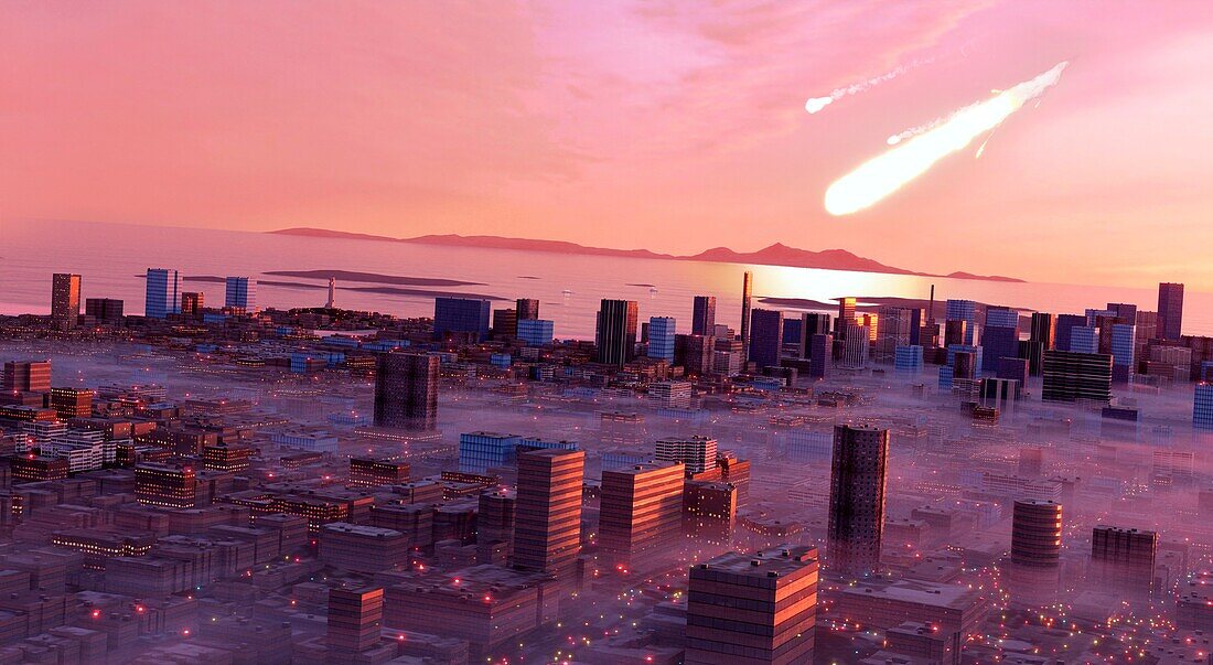 Asteroid almost strikes a city