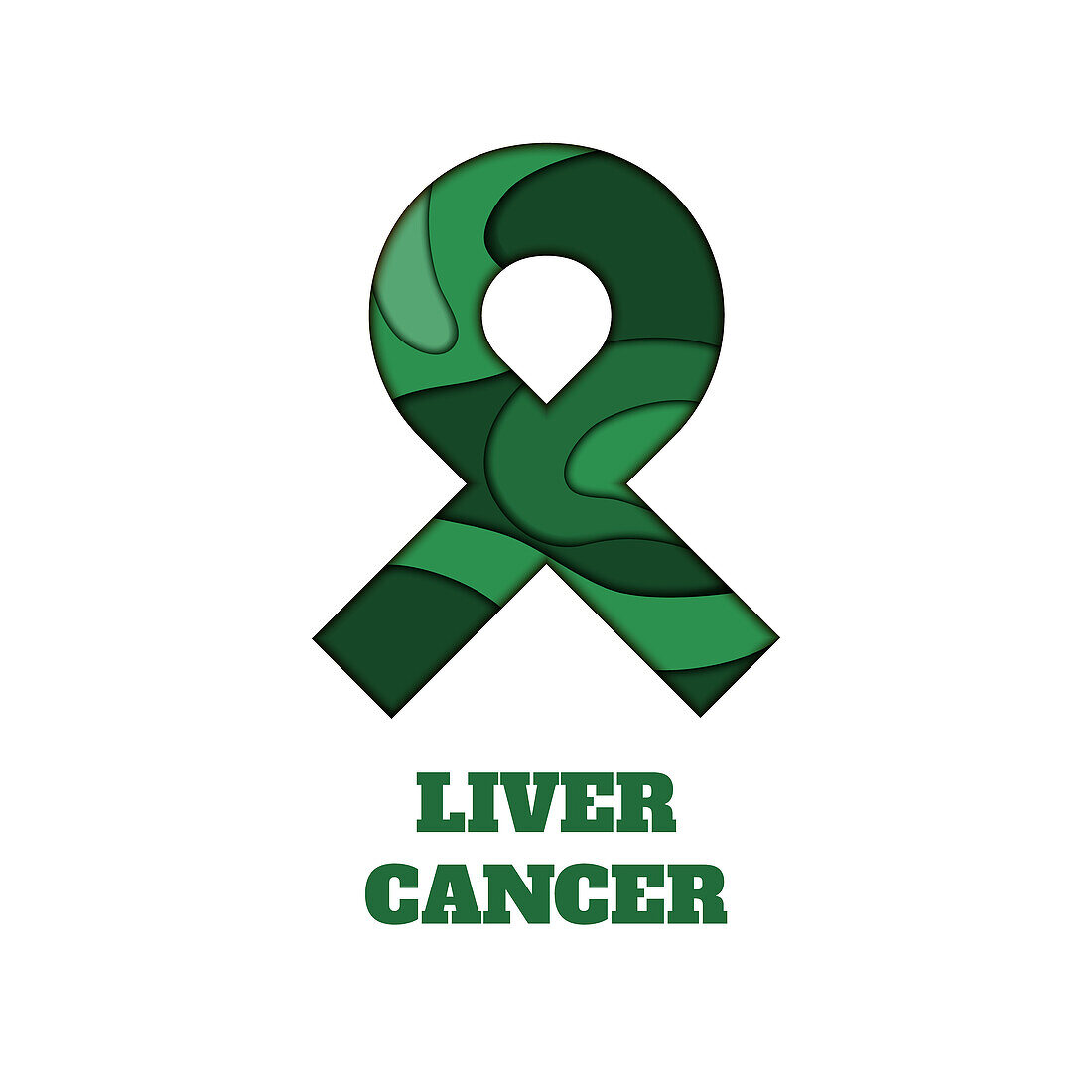 Liver cancer awareness, illustration
