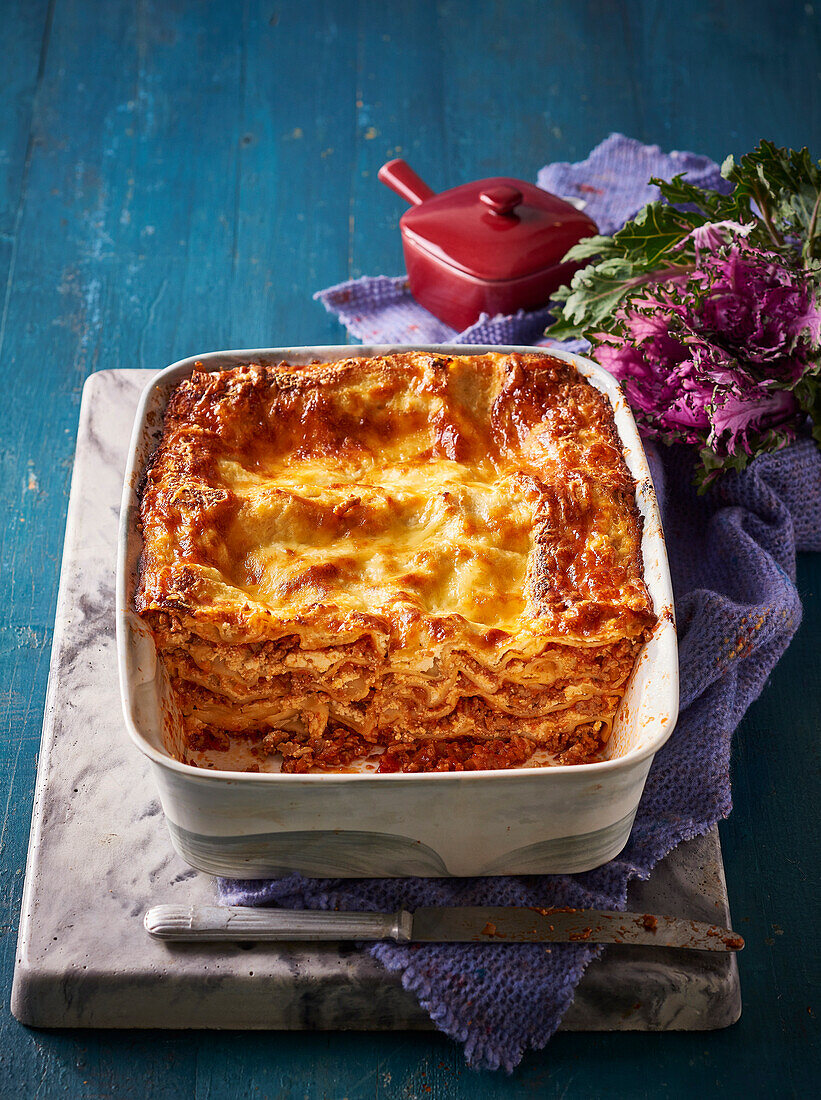 Italienische Lasagne mit viel Käse