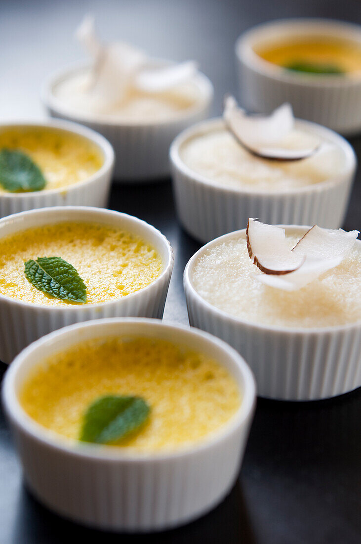 Crème Brulée aus Kokos und Karamell