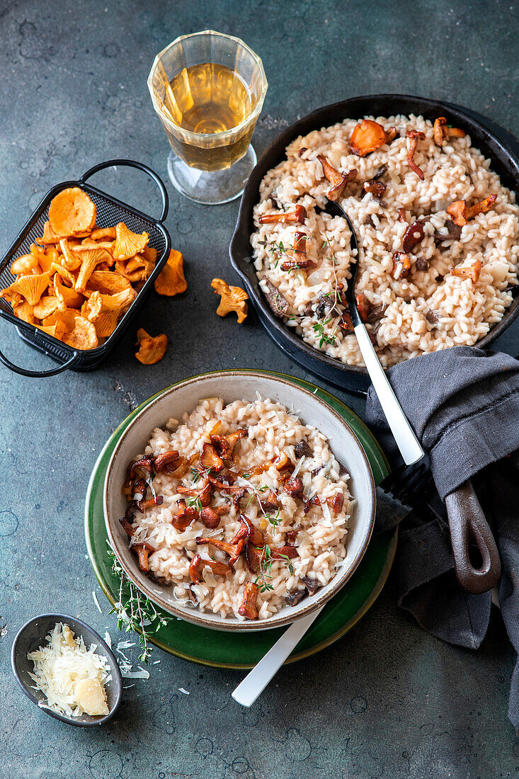 Risotto with chanterelles