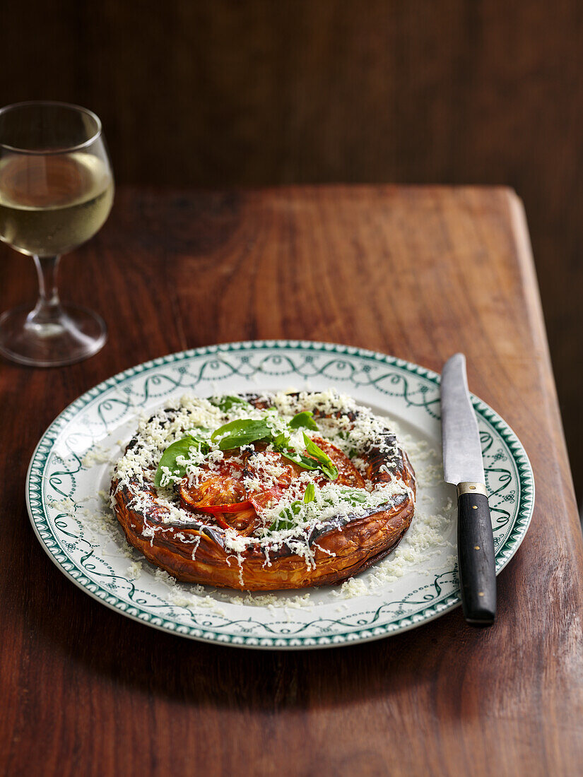 Tomato tart (with Isle of Wight tomatoes)