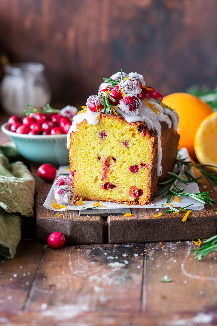 Orange cranberry cake