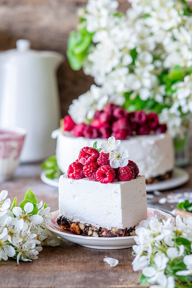 Yogurt mousse cake