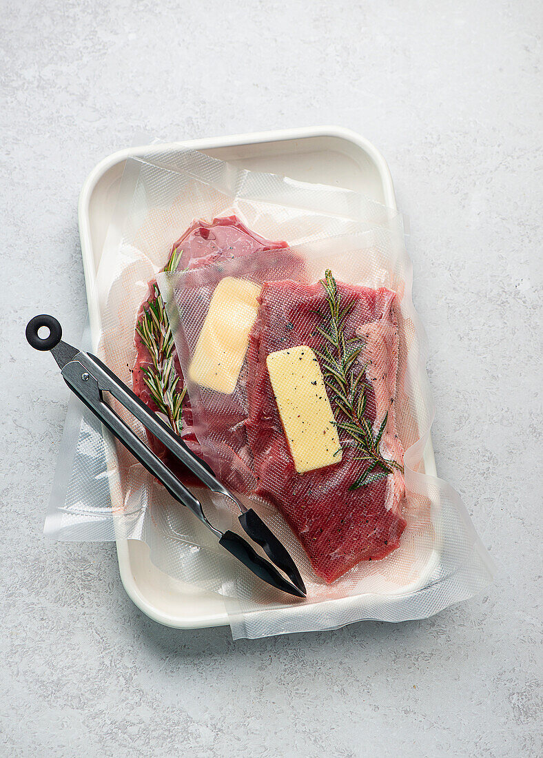 Sous-Vide Rib-Eye-Steak