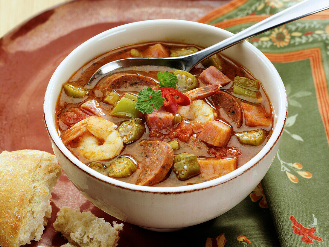 New Orleans style Creole Gumbo