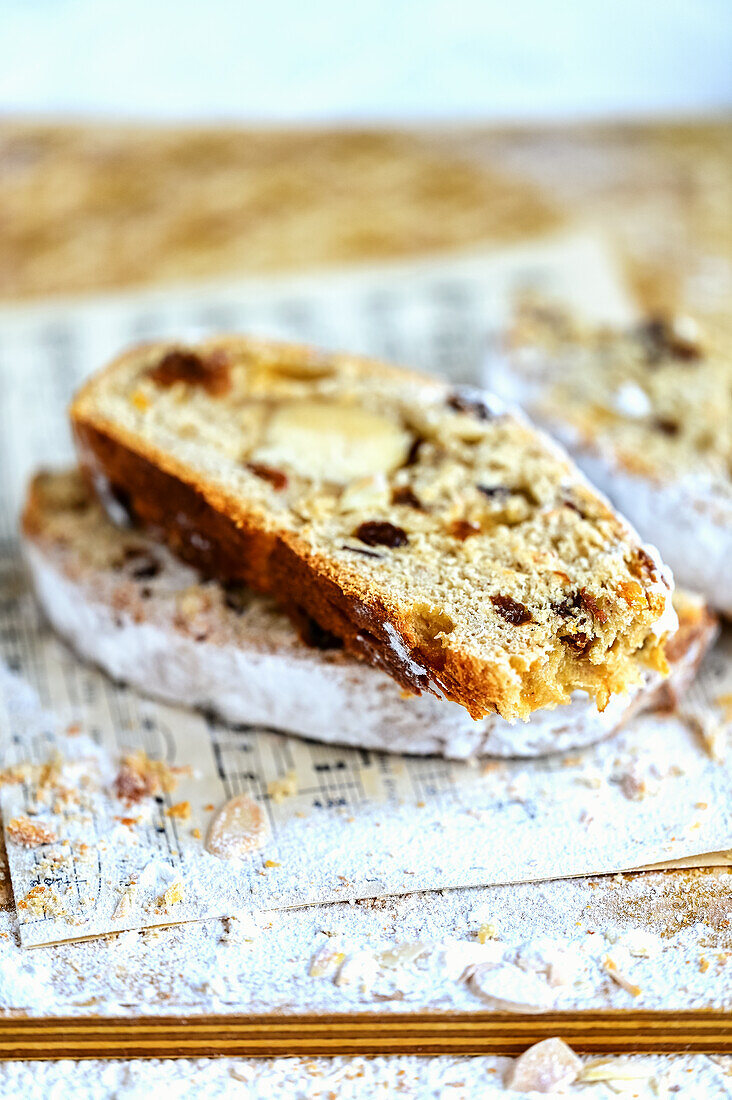 Christmas Stollen with marchpane