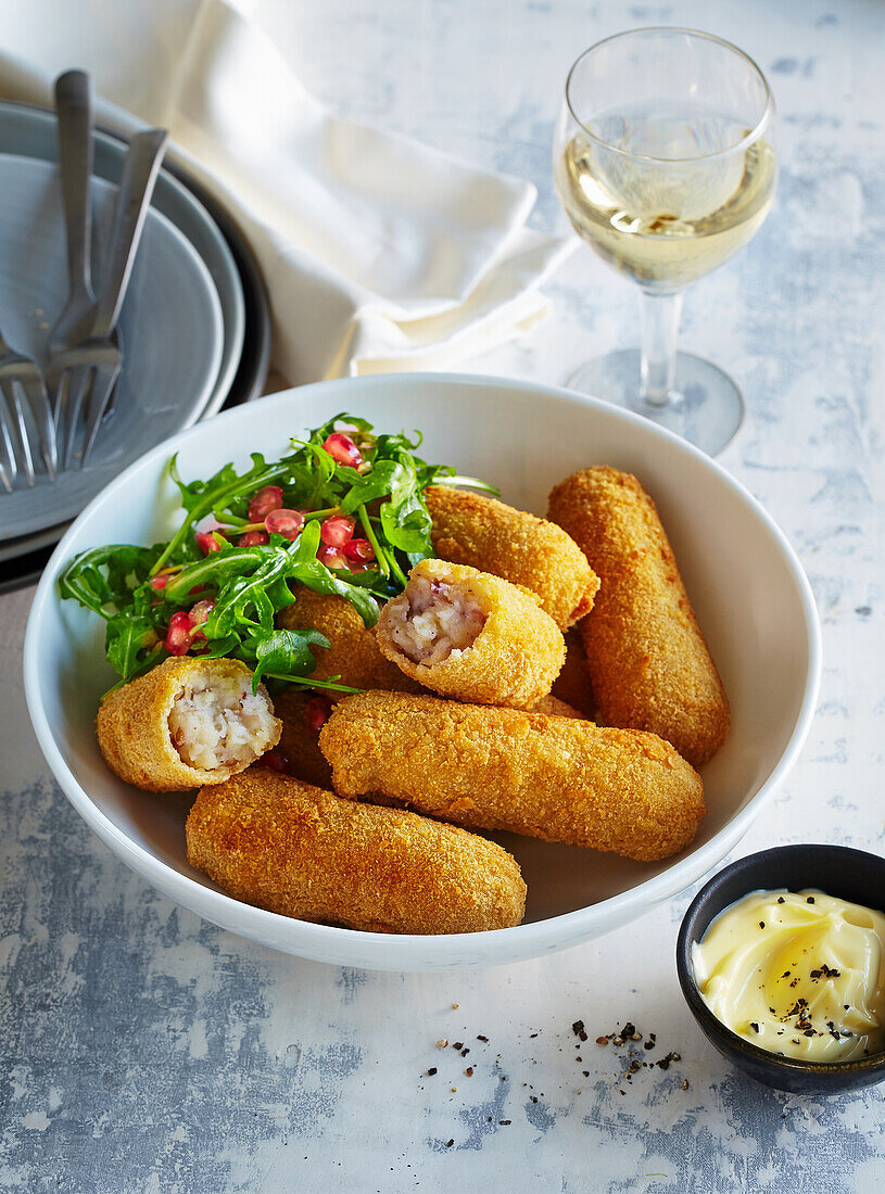 Kroketten mit Schinken