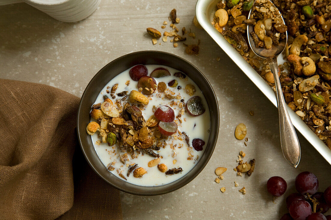 Cinnamon cricket granola