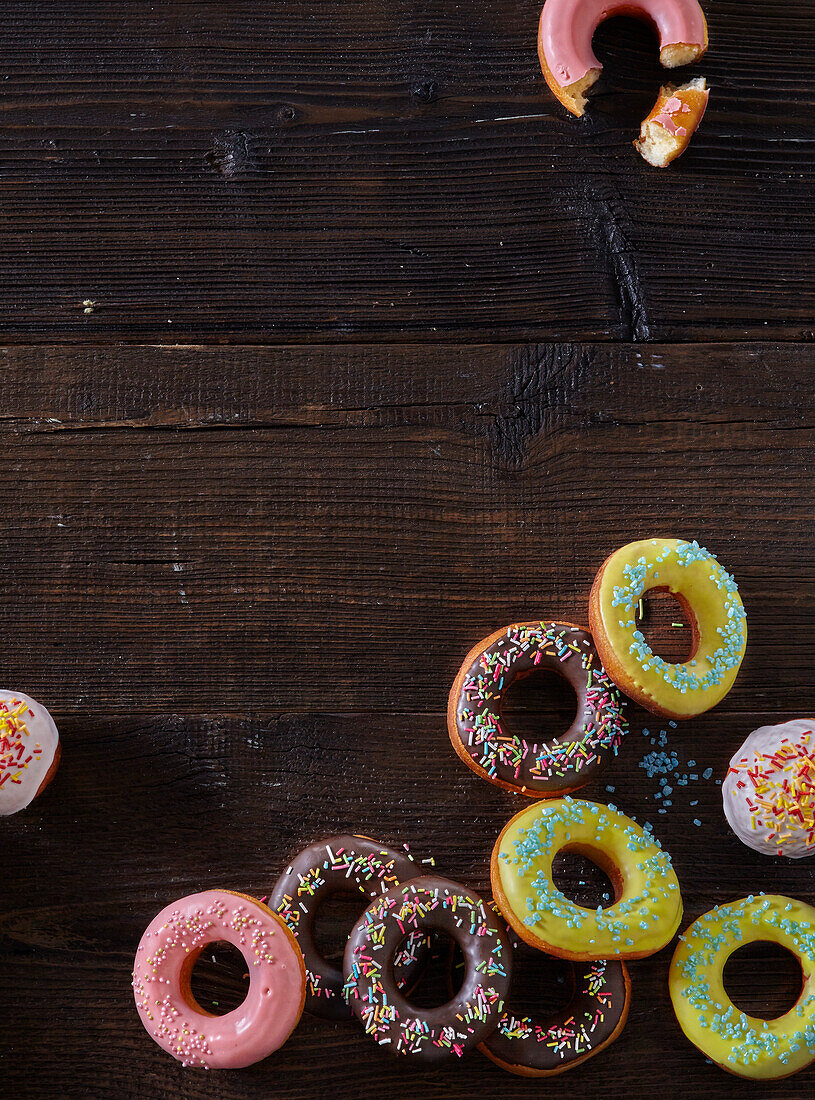 Easter donuts with icing