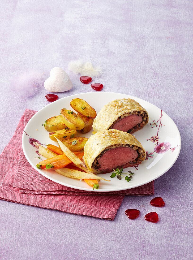 Beef Wellington - Roast beef in puff pastry