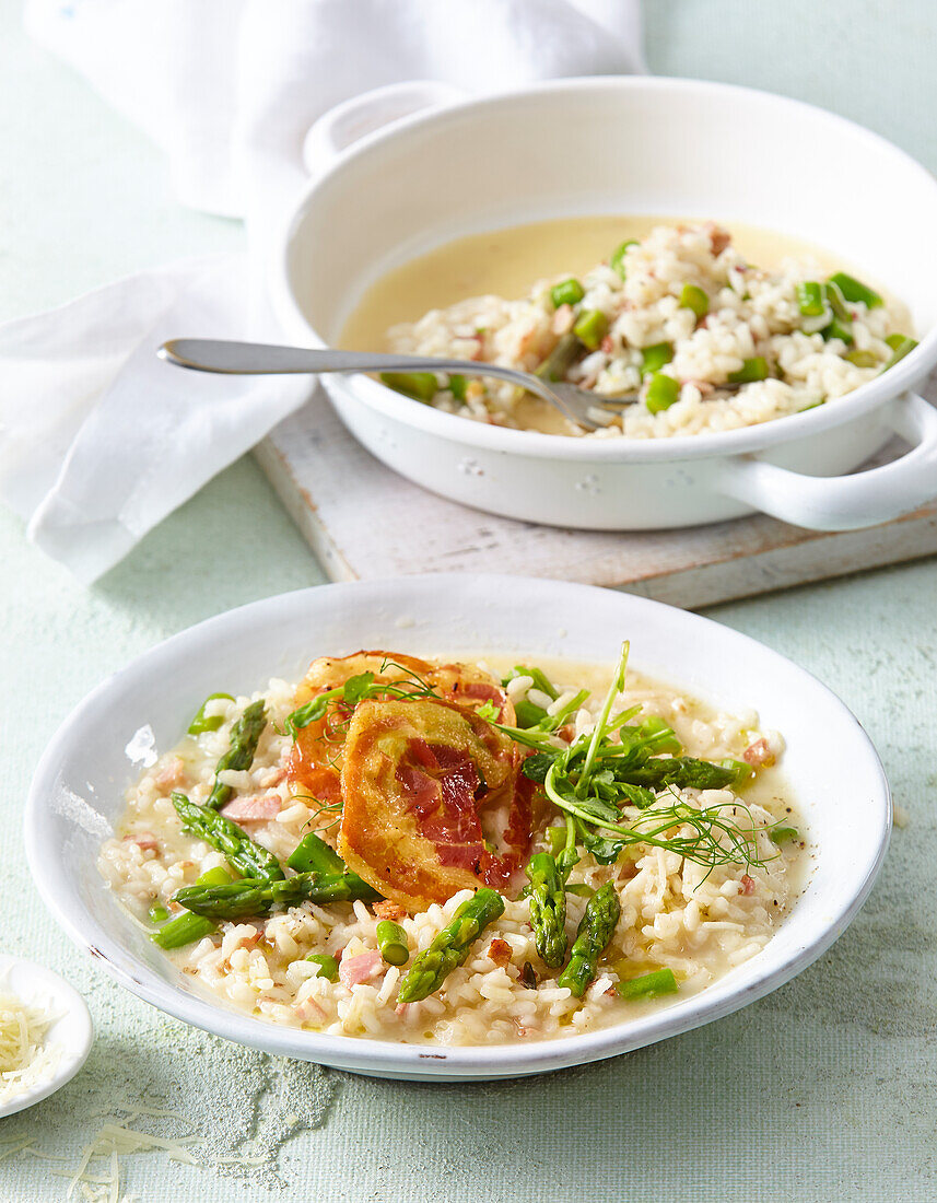 Asparagus risotto