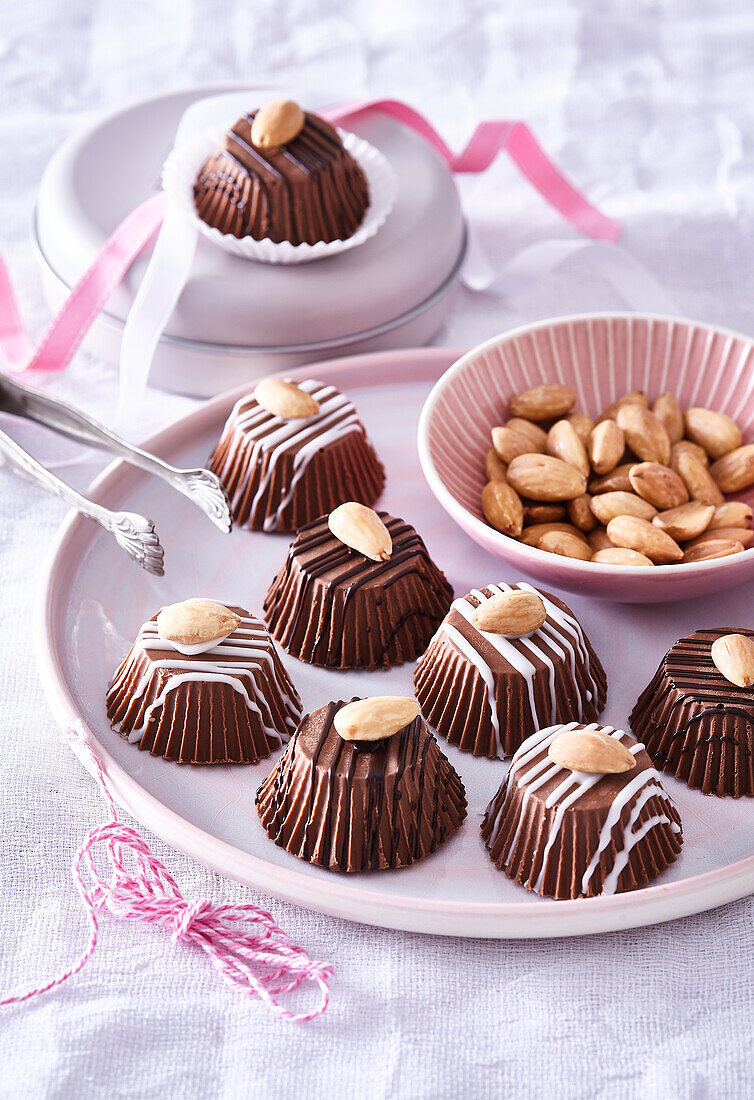 Rum pralines with chestnuts