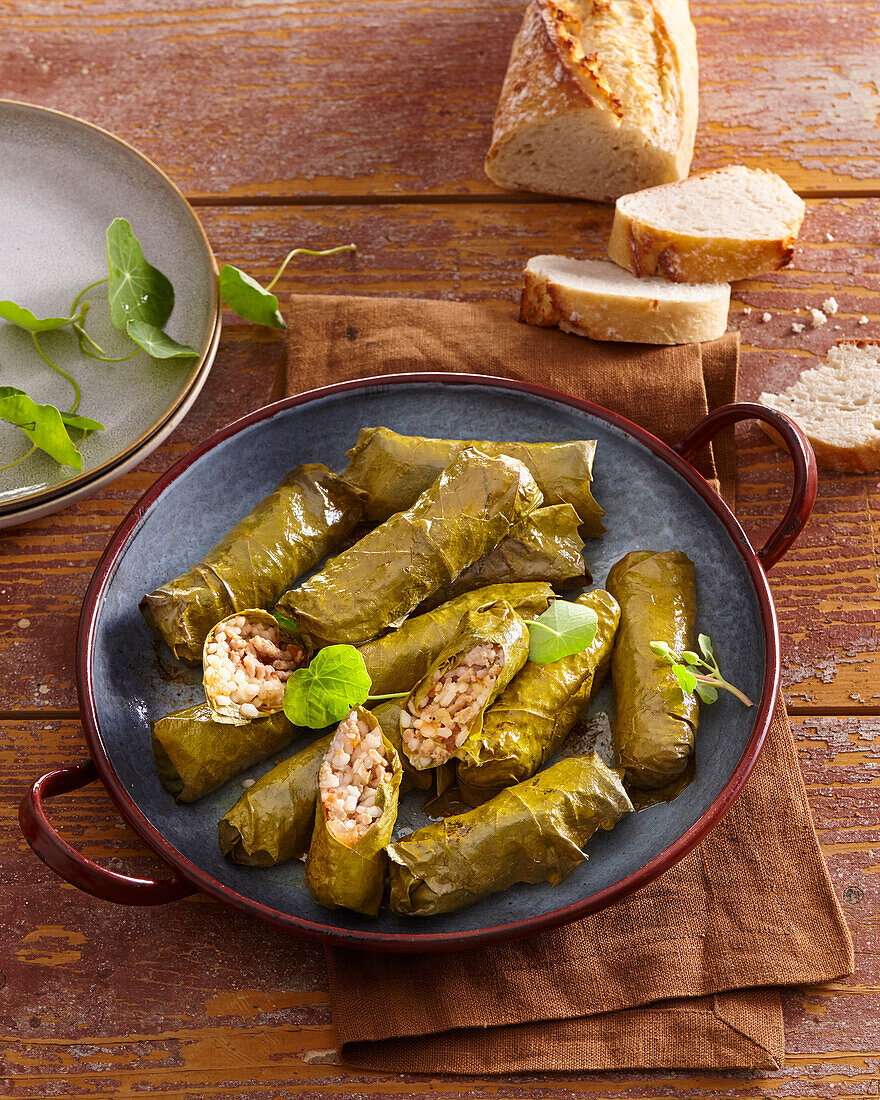 Stuffed grape leaves