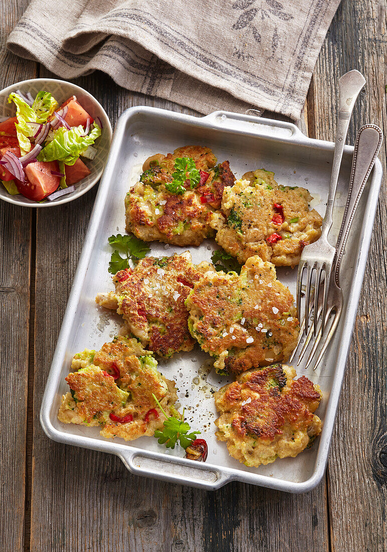 Quinoa-Puffer mit Brokkoli