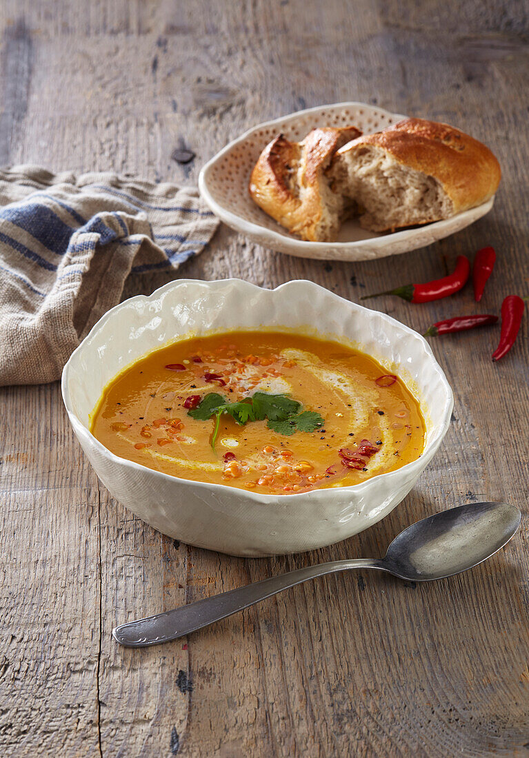 Red lentil soup