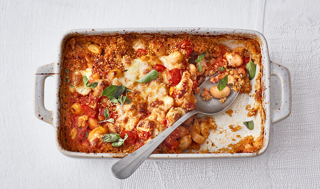 White beans with quinoa casserole