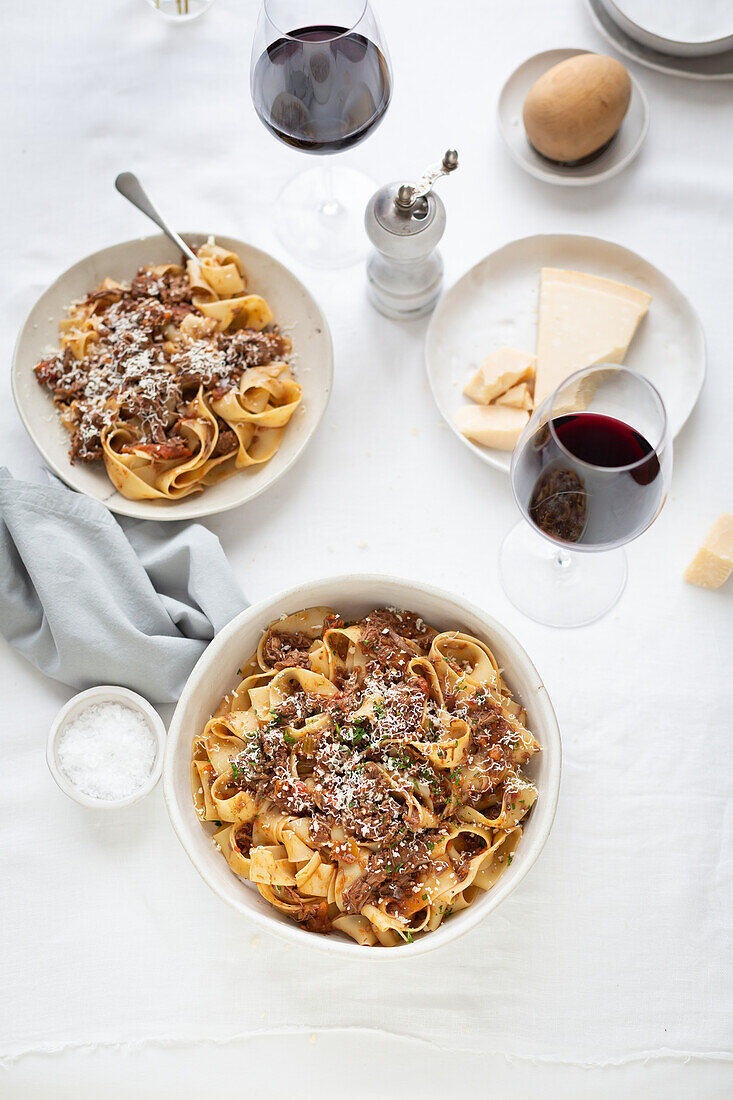 Pappardelle with ragu