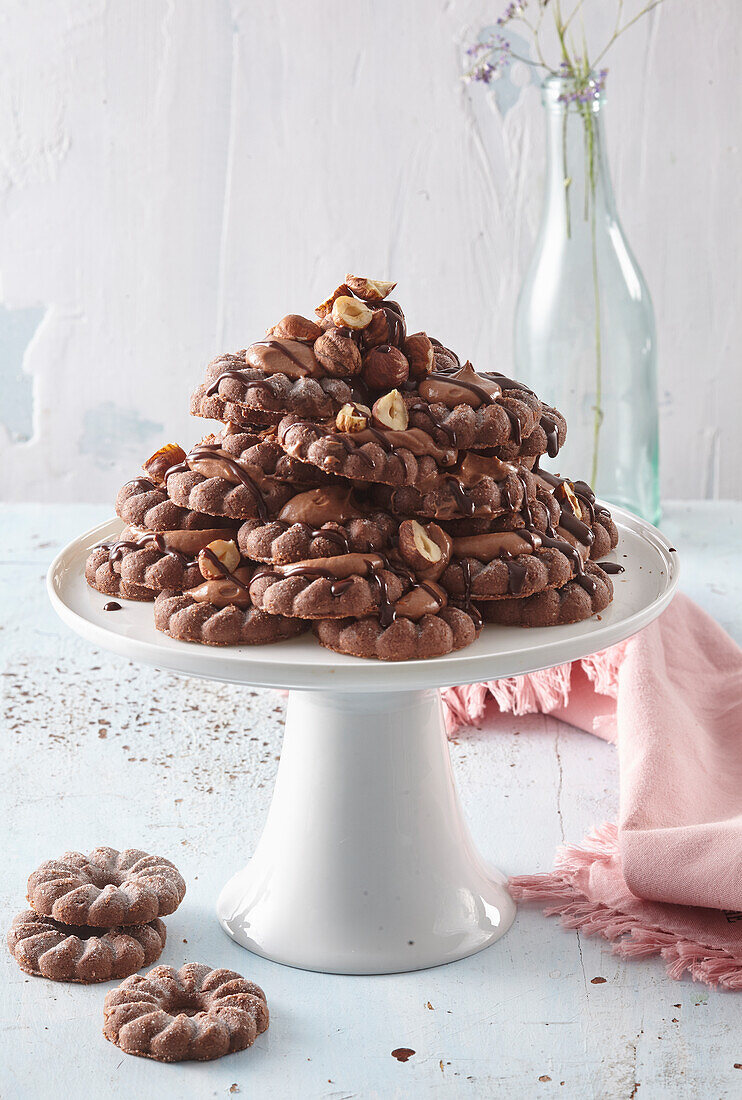 Schokoladen-Haselnuss-Kekse