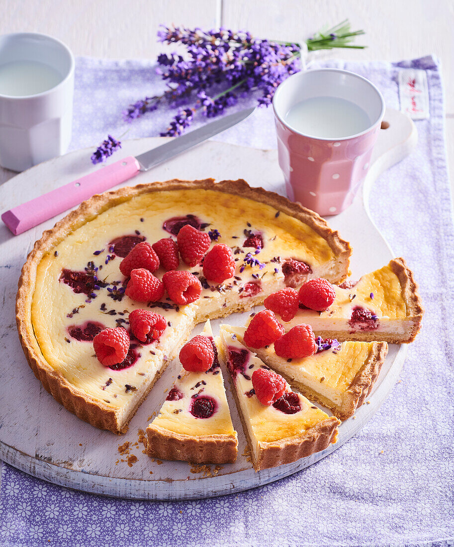 Himbeer-Lavendel-Tarte