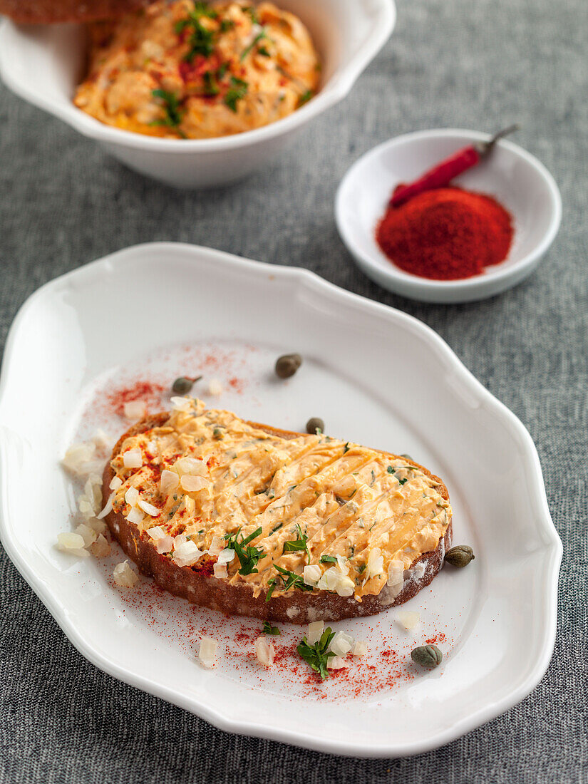 Bread with Liptauer spread