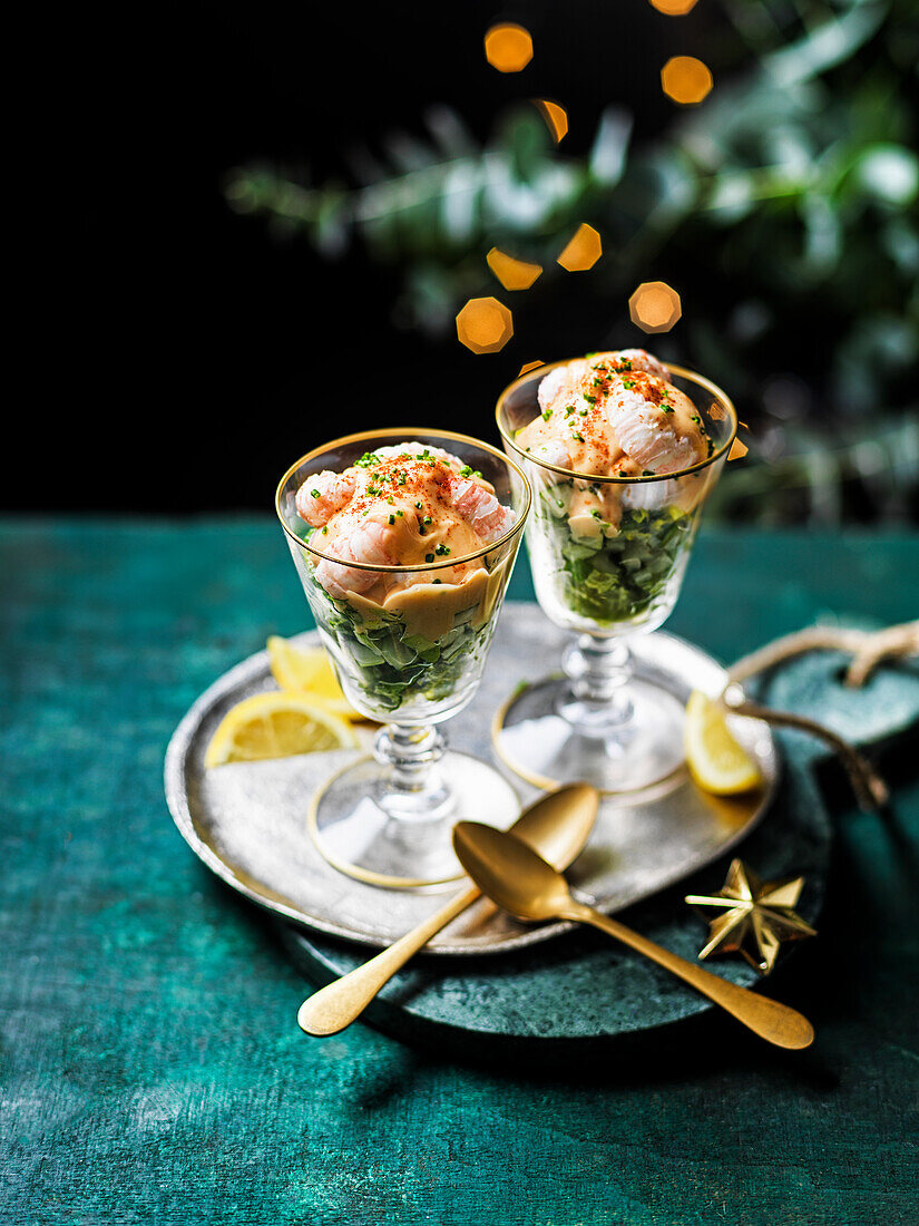 Langoustine cocktail for Christmas