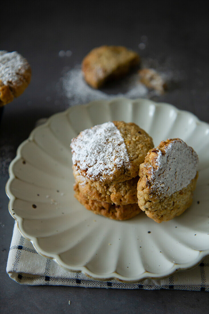 Rice crumble cookies