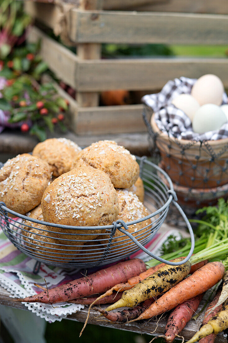 Karottenbrötchen