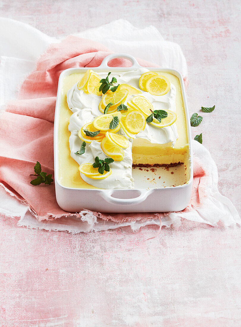 Sweet-spiced lemon lasagne