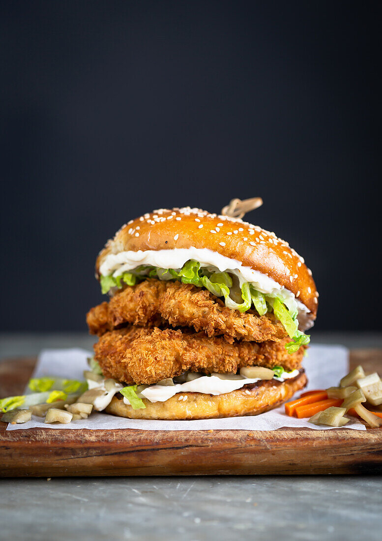 Fried Chicken Burger