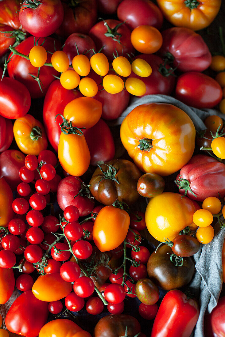 A variety of Fresh tomatoes (full picture)