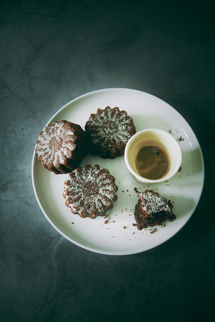 Mini cake al cacao e caffe