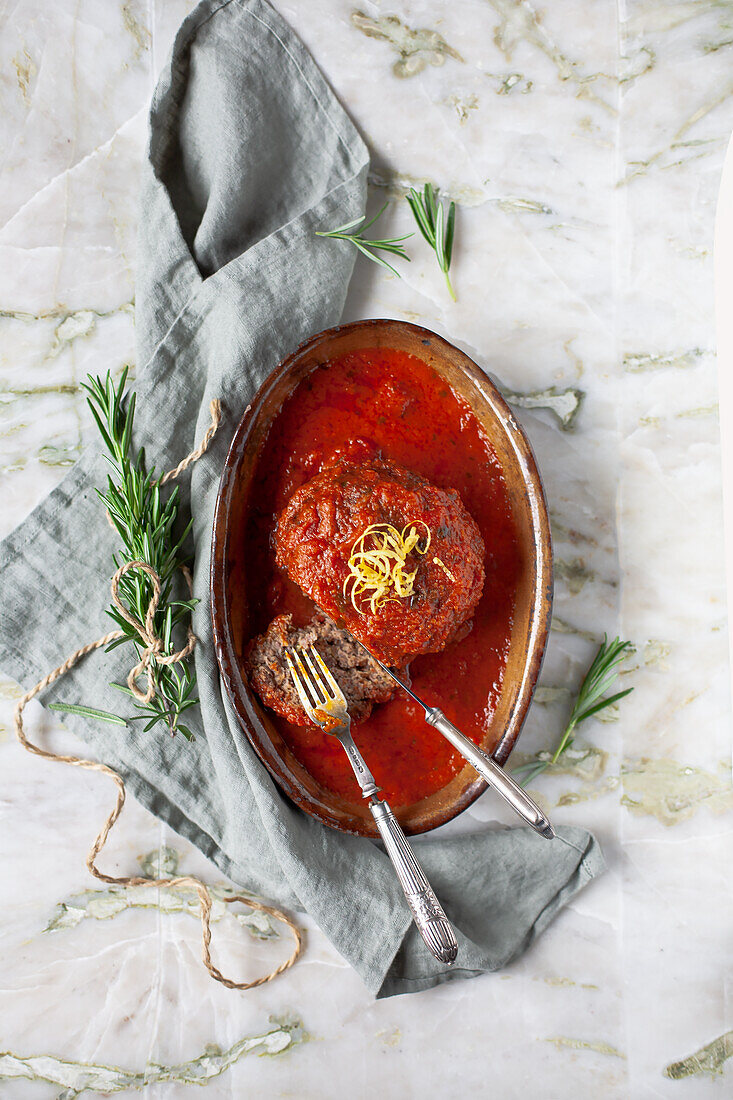 Polpette al Sugo – italienische Hackfleischbällchen in Tomatensauce