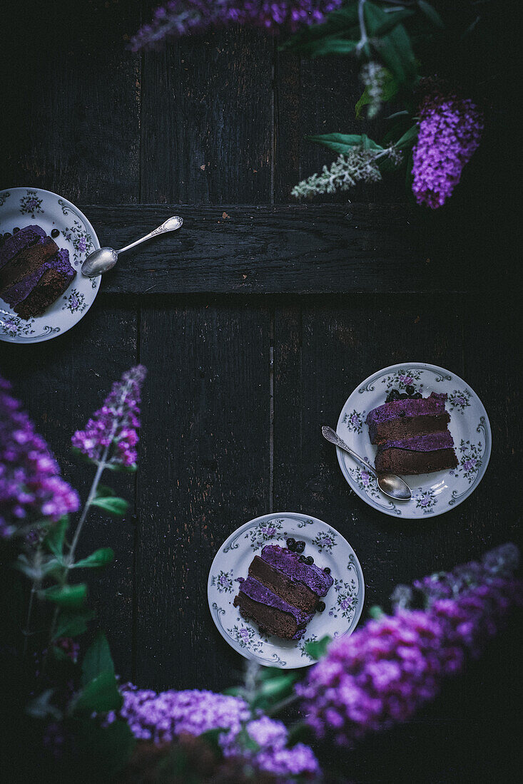 Summer blueberry cake