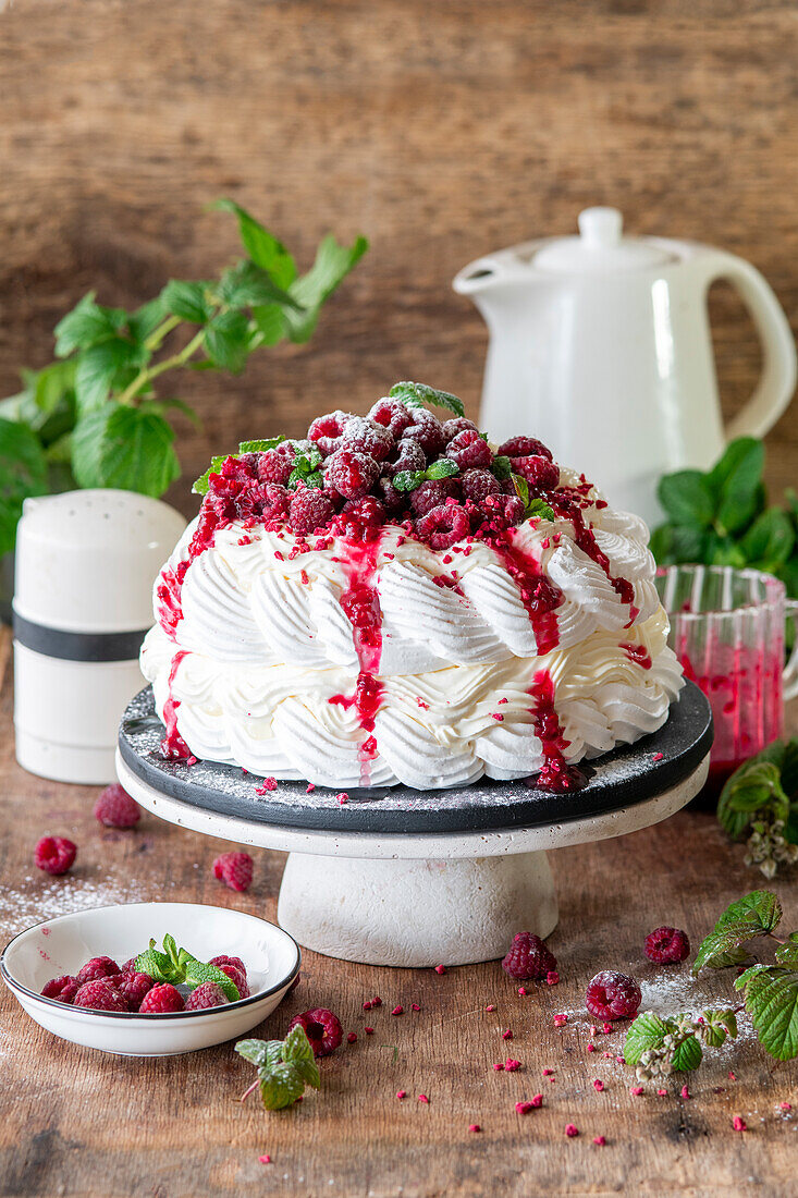 Himbeer Pavlova